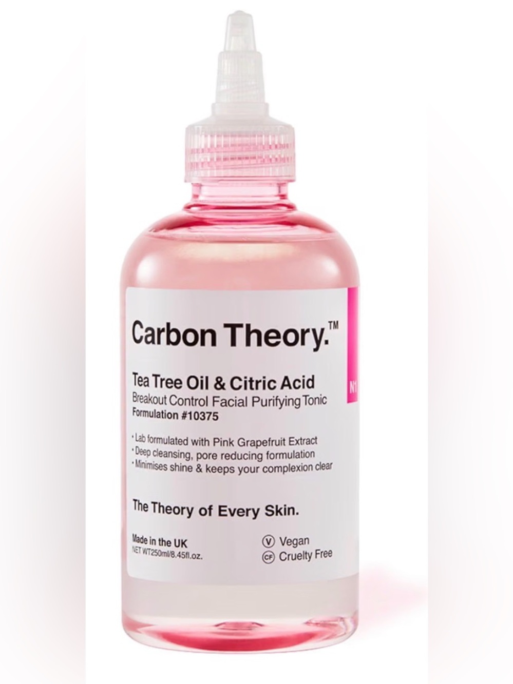 Carbon Theory Anti-Breakout Face Toner for Oily Skin, Deeply Cleanses